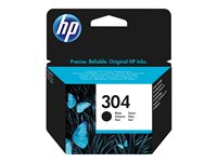 HP 304 - Musta - alkuperäinen - mustepatruuna malleihin AMP 130; Deskjet 26XX, 37XX; ENVY 50XX N9K06AE#UUS
