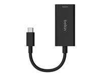 Belkin Connect - Näyttösovitin - 24 pin USB-C uros to HDMI naaras - musta - tuki 144 Hz:n 4K, tuki 8K 60 Hz AVC013BTBK
