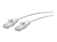 C2G 10ft (3m) Cat6a Snagless Unshielded (UTP) Slim Ethernet Network Patch Cable - White - Kytkentäkaapeli - RJ-45 (uros) to RJ-45 (uros) - 3 m - 4.8 mm - UTP - CAT 6a - valettu, piikitön - valkoinen C2G30185